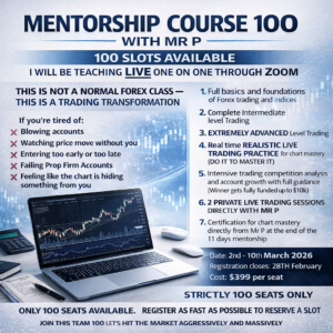 MENTORSHIP COURSE 100 WITH MR P
